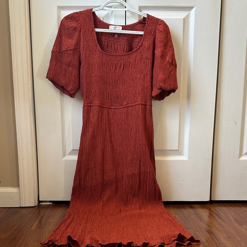 Women’s Burnt Orange Maxi Dress